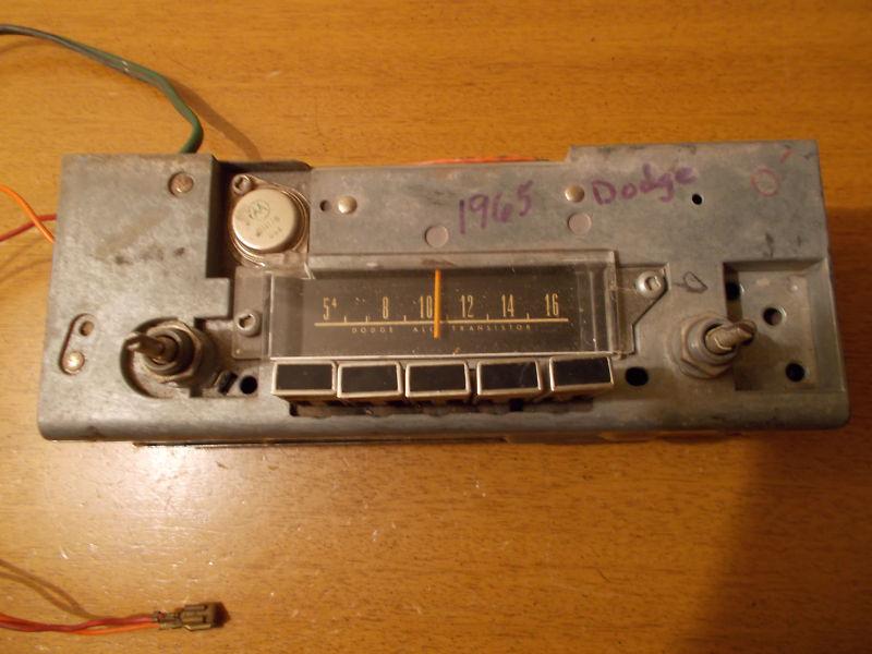 65 1965 dodge coronet am pushbutton radio original mopar does not work