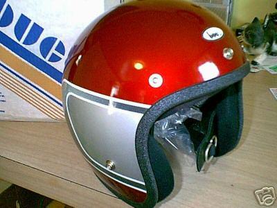 Nos vintage buco red design motorcycle helmet