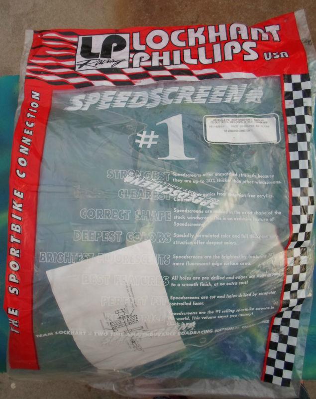 New lockhart phillips clear windscreen: speedscreen suzuki gsxr 1000 (2003-04)