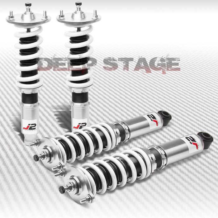 J2 strut shocks damper suspension coilover spring 96-03 galant vr-4 ec5a/w white