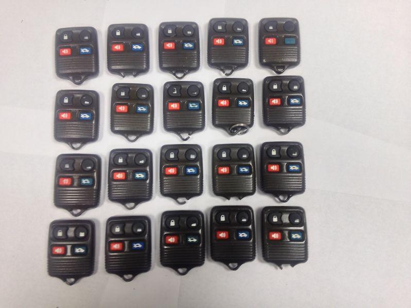 Lot of 20 ford mercury keyless entry 4 button remote fob cwtwb1u313 transmitters