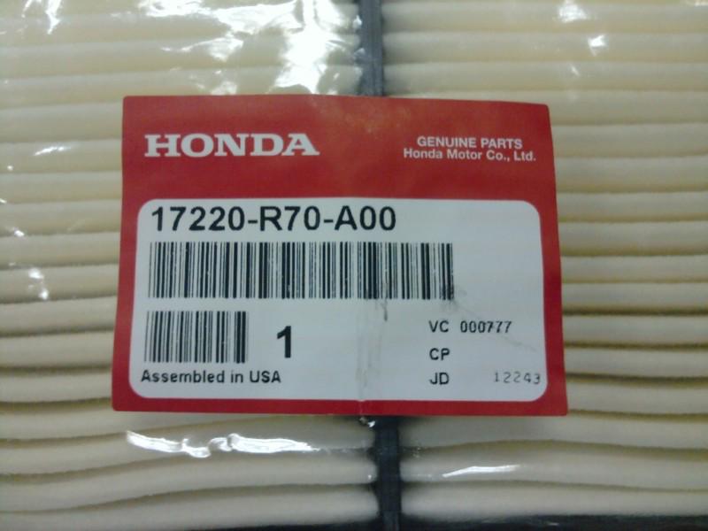 2008 to 2012 honda accord factory oem air filter -for all models with v6 engines