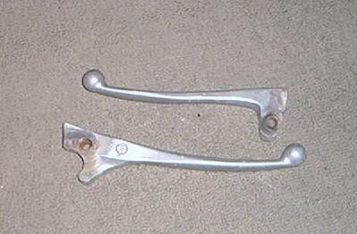 1979 kawasaki kz400 ltd left & right levers parting out bike! kz  brake clutch