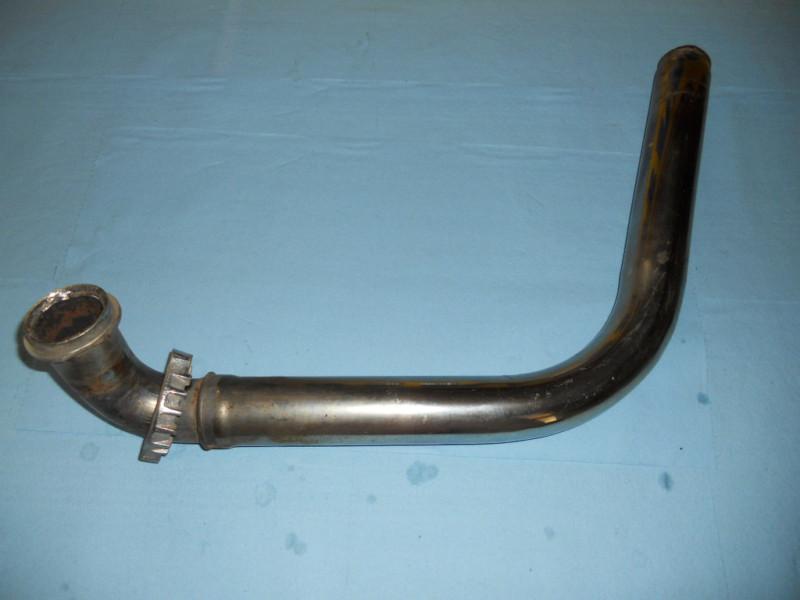 1984 honda vt700-750 shadow right side exhaust header pipe w/ flange