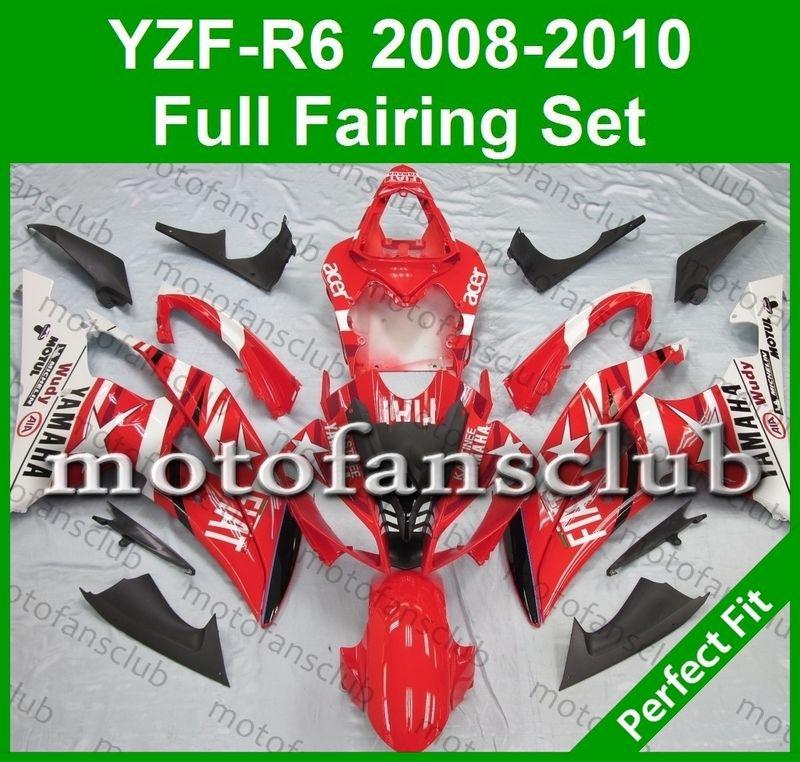 Fit yamaha yzf r6 08 09 10 yzfr6 2008 2009 2010 600 fairing bodywork #10 b