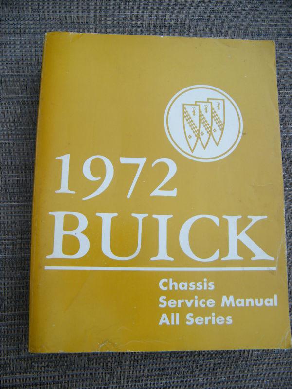 1972 buick original chassis service manual all series with wiring diagrams