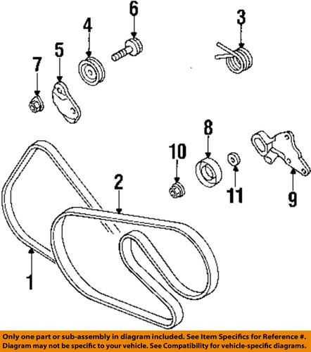 Mopar oem 4792071ac belts & pulleys-ac belt