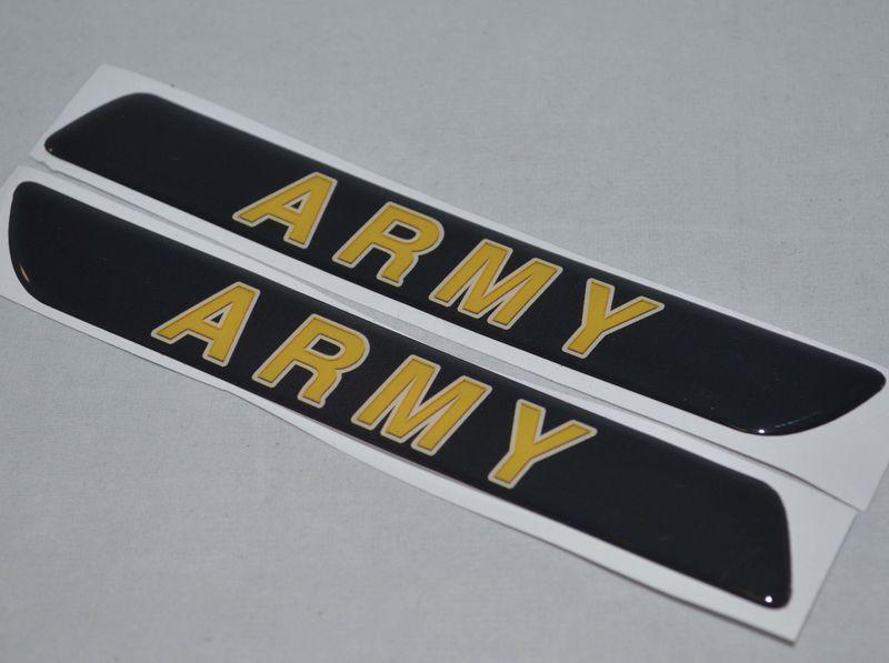 Custom "army logo" saddlebag latch reflector decals for harley touring models 