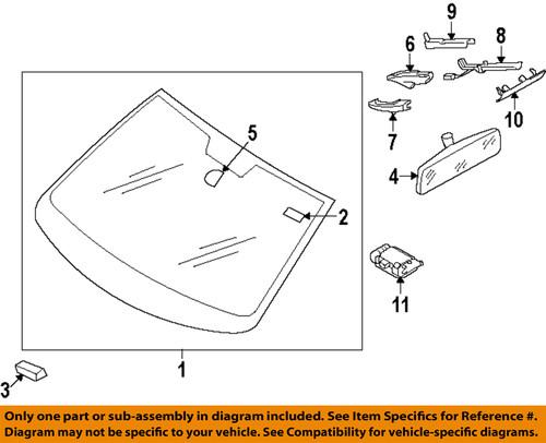 Volkswagen oem 3c8845011envb windshield glass-windshield