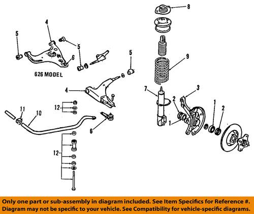 Mazda oem b02b34350e suspension control arm/control arm