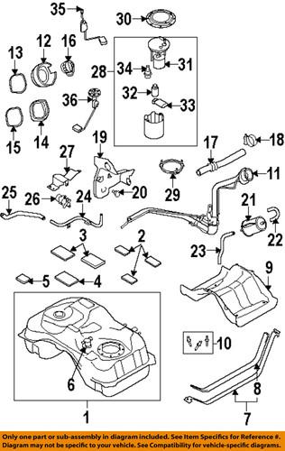 Mazda oem gn3a42166 fuel pump tank seal/fuel tank lock ring/seal