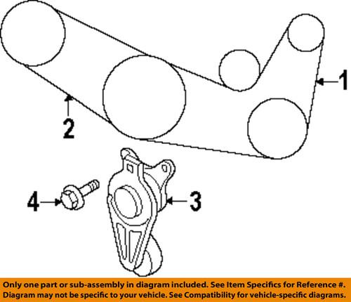 Mazda oem cy0115907b accessory drive belt/v-belt/fan belt