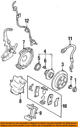 Mazda oem ty3226251a disc brake rotor/rear brake rotor/disc