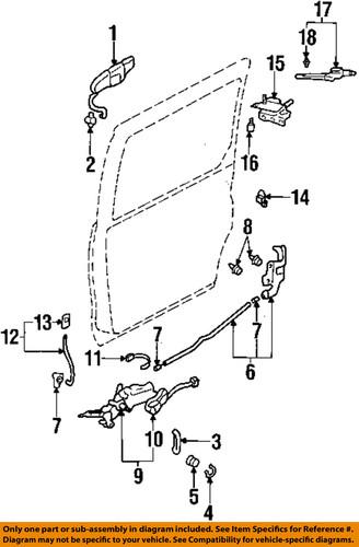 Mazda oem lc7072350 door lock actuator motor/door lock motor