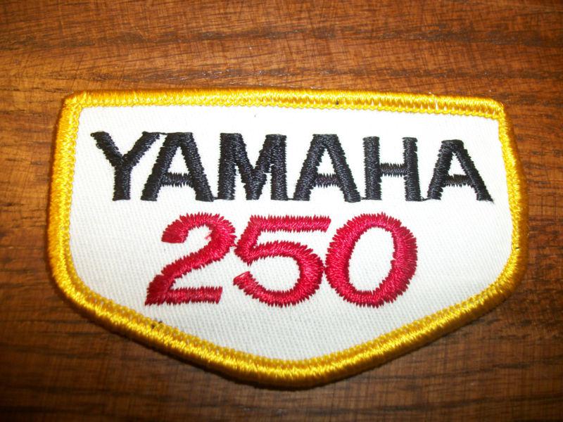 Yamaha 250 patch vintage embroidered 1970s nos dt250 mx250 yz250 tt250 rd250
