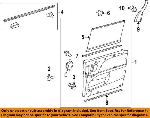 Toyota oem 6817408030 side loading door-belt weather strip