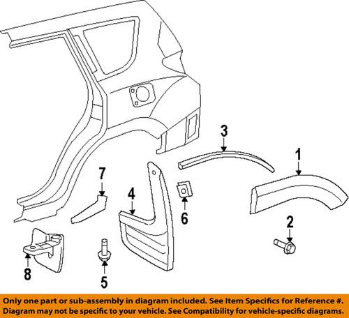 Toyota oem 656320r010 exterior-front plate