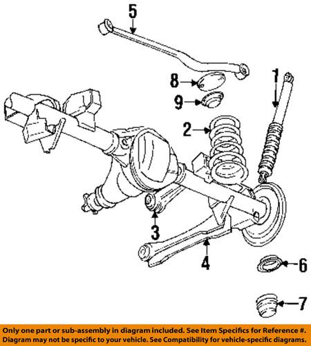 Jeep oem 52087639 rear suspension-bumper