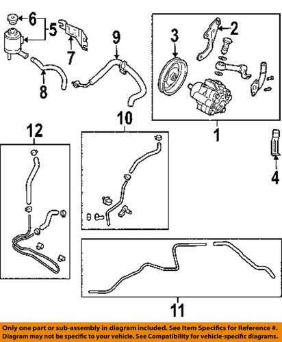 Nissan oem 49717zb000 steering return hose/power steering reservoir line hose