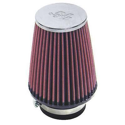 (2) k&n air filter element filtercharger conical cotton gauze red 3" dia inlet