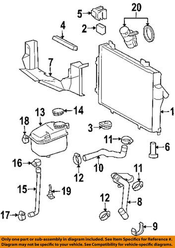 Chrysler oem 5101601aa engine coolant recovery tank-reservoir tank