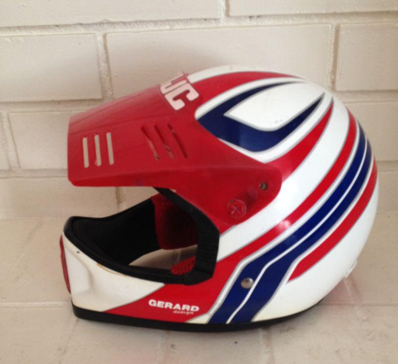 Vintage bmx, motocross, ama 80's hgc gerard custom design helmet