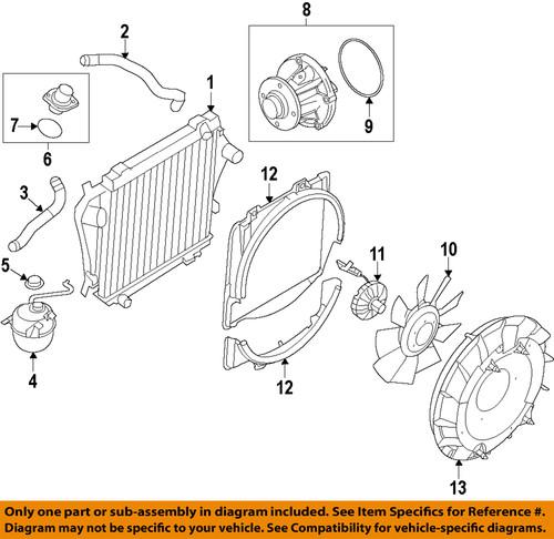 Ford oem 4c2z-8286-fd lower radiator hose/radiator coolant hose