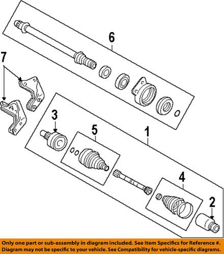 Mercury oem al8z3b414a drive axles-inner joint assembly