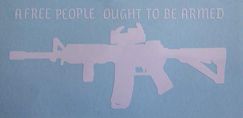 2nd amendment sticker ar-15 with quote from george washinton