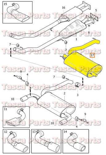 Brand new oem rear exhaust system muffler 2011-2014 volvo s60 #31392520