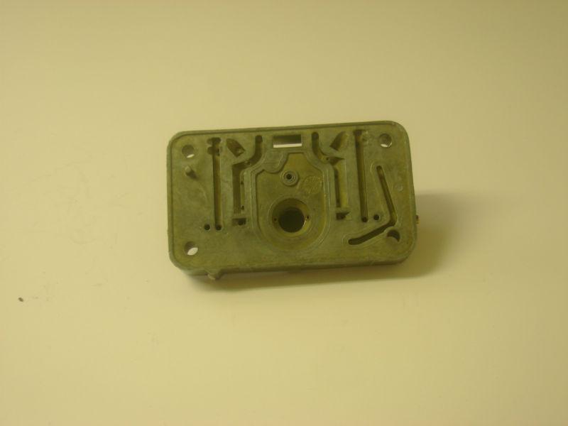 Holley metering block modified by competition carburetors.