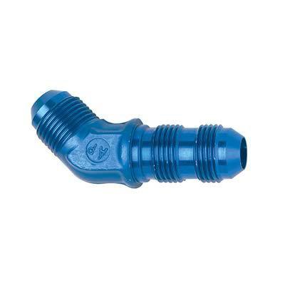 Fragola 483708 fitting adapter 45 deg bulkhead tee -8 an male aluminum blue each