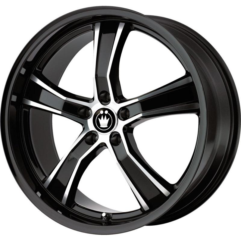 1 new 18x8 35 offset  5x112 konig airstrike black  wheel/rim