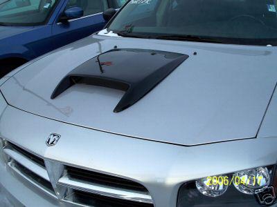 06-10 dodge charger rt style fiberglass hood scoop new