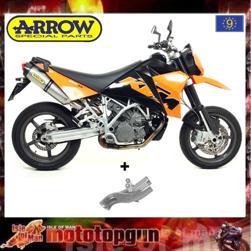 Exhaust arrow race tech titanium ktm 990 sm smr 2010 2011 2012 2013 10 11 12 13