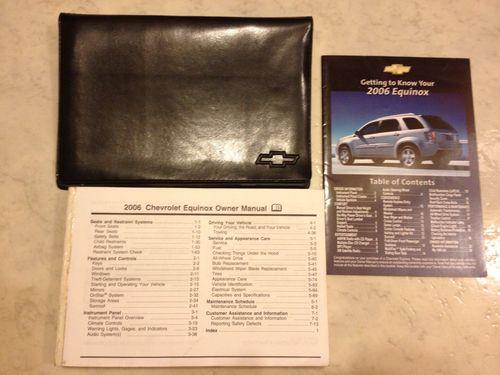 2006 chevrolet equinox owners manual, case and added book