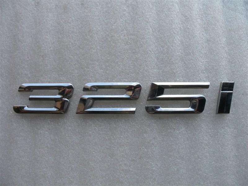 2001 bmw 325i 325 i rear trunk lid chrome emblem logo decal 99 00 01 02 03 04 05