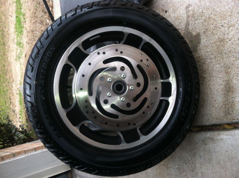 Harley davidson front & rear rim and tire (touring) 