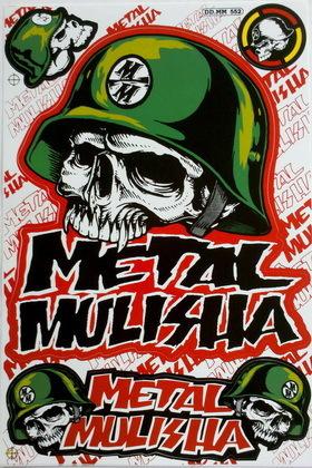 Metal mulisha helmet big green black red sticker decal motorcycle motor bike 24