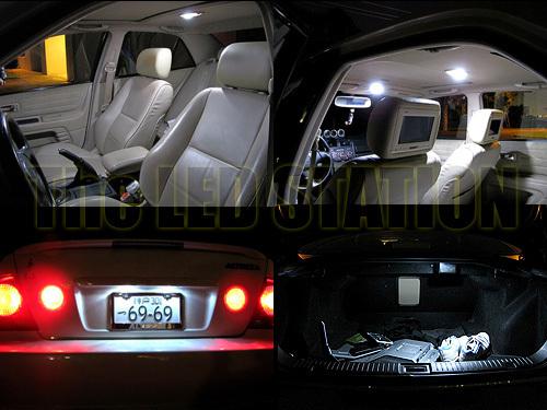 White led interior dome trunk license plate lights kit 01-05 lexus is300