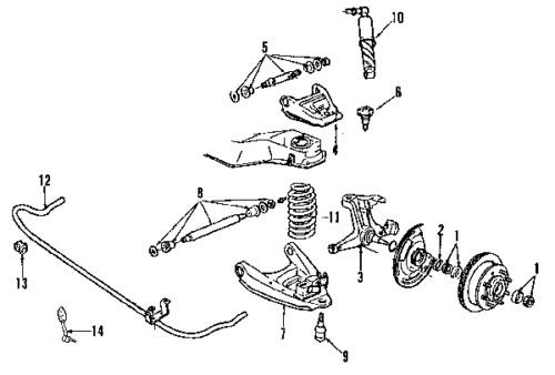 Chevrolet 15687080 genuine oem factory original upper ball joints