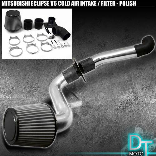 Stainless filter+cold air intake 00+ eclipse 01+ galant stratus sebring v6 only