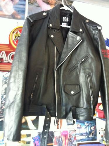 Leather biker / motorcycle jacket. size xl. ddk authentics. new riding jacket.