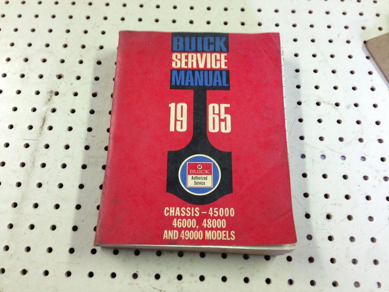  1965 buick shop / service manual factory original ! 