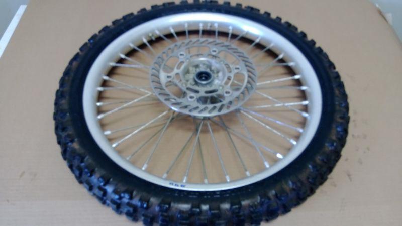 Kawasaki kx125 kx250 kx 125 250 front wheel rim hub rotor 1999 2000 2001 2002