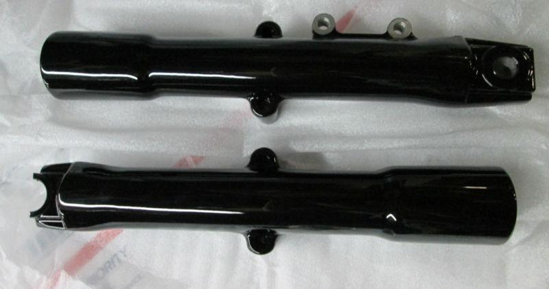 Harley davidson fork slider kit, fl, black, oem# 48645-09, new