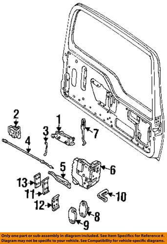 Land rover oem fqr100570 door lock actuator motor/door lock motor