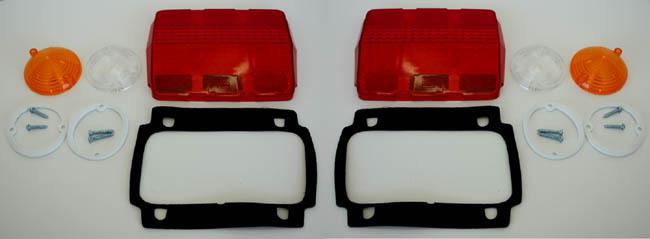 1964-1966 mustang lens kit parking tail light back up