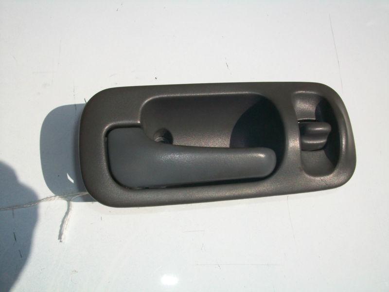 92-95 honda civic driver side rear interior door handle grey 