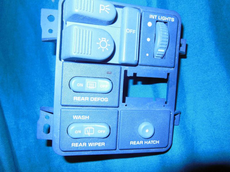 Chev s series,95-97,w/rear wiper& defog headlamp switch panel /